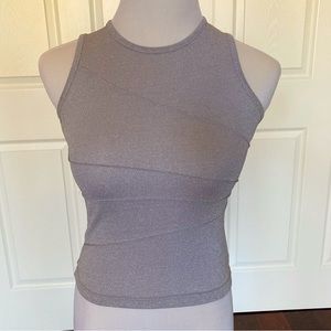 Zuzurel One Silver Metallic Sleeveless Blouse S